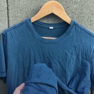 Lululemon athletica blue athletic activewear t shirt mens medium